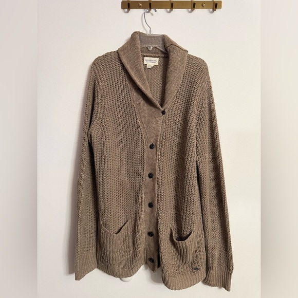 Denim & Supply Ralph Lauren Sweaters - Ralph Lauren Denim & Supply Linen Knit Cardigan Sweater Brown Women’s XL